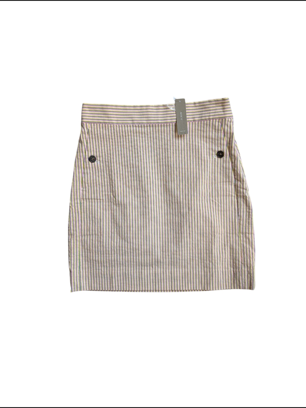 NWT J. Crew Mini Skirt In Stretch Seersucker, 2